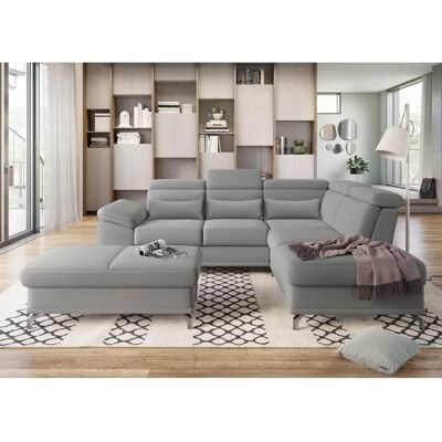 SIT & MORE Cabrio L-Form Sofa - L-Form, Microfaser, Verstellbare Arm- & Kopfstütze - Sofa SIT & MORE Cabrio L-Form Sofa - L-Form, Microfaser, Verstellbare Arm- & Kopfstütze - Sofa