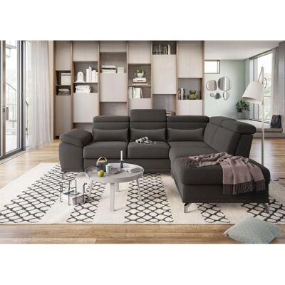 SIT & MORE Cabrio L-Form Sofa - Verstellbarer Rücken, Microfaser, Stauraum SIT & MORE Cabrio L-Form Sofa - Verstellbarer Rücken, Microfaser, Stauraum