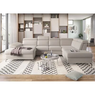 SIT&MORE Cabrio U-Form Sofa - Microfaser Recamiere SIT&MORE Cabrio U-Form Sofa - Microfaser Recamiere