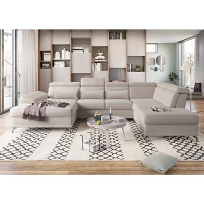 SIT & MORE Cabrio U-Form Sofa - Microfaser, Bettfunktion, Relaxfunktion SIT & MORE Cabrio U-Form Sofa - Microfaser, Bettfunktion, Relaxfunktion