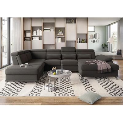 SIT & MORE Cabrio U-Form Sofa - U-Form, mit Bettfunktion, Mikrofaser SIT & MORE Cabrio U-Form Sofa - U-Form, mit Bettfunktion, Mikrofaser