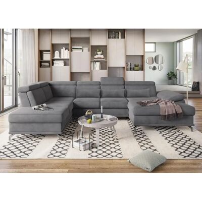 SIT & MORE Cabrio U-Form Couch - Verstellbar, Bettfunktion, Stauraum SIT & MORE Cabrio U-Form Couch - Verstellbar, Bettfunktion, Stauraum