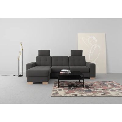SIT & MORE Quincy L-Form Sofa – dunkelgrau SIT & MORE Quincy L-Form Sofa – dunkelgrau