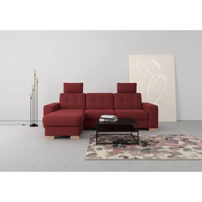 SIT&MORE Quincy L-Form Sofa - Mikrofaser, Rot SIT&MORE Quincy L-Form Sofa - Mikrofaser, Rot