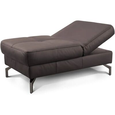 SIT & MORE Bendigo - Polsterhocker mit Klappfunktion, Naturleder, Schwarzer Nickelfuß, 114x45x71cm SIT & MORE Bendigo - Polsterhocker mit Klappfunktion, Naturleder, Schwarzer Nickelfuß, 114x45x71cm