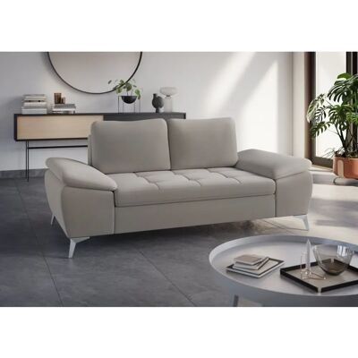 SIT&MORE Latigo Sofa - Mikrofasert, Grau, 2-Sitzer SIT&MORE Latigo Sofa - Mikrofasert, Grau, 2-Sitzer
