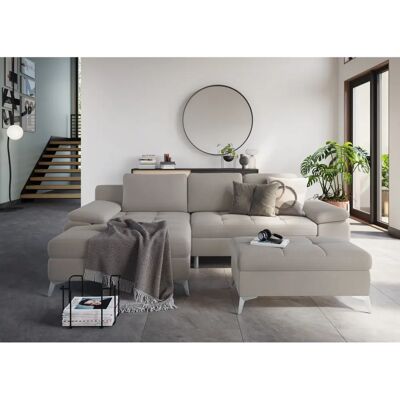SIT&MORE Latigo Stauraumhocker - Microfaser, Elefanten-Grau SIT&MORE Latigo Stauraumhocker - Microfaser, Elefanten-Grau