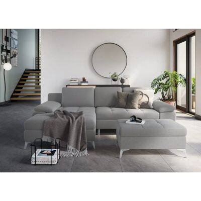 SIT&MORE Latigo Hocker mit Stauraum - Grau, Microfaser, 98x44x68cm SIT&MORE Latigo Hocker mit Stauraum - Grau, Microfaser, 98x44x68cm