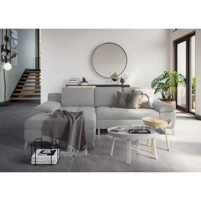 SIT & MORE Latigo Silber L-Form Sofa - Ecksofas SIT & MORE Latigo Silber L-Form Sofa - Ecksofas