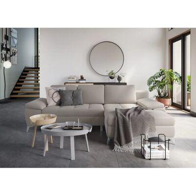 SIT&MORE Latigo L-Form Sofa - Mikrofaser, Recamiere rechts, Stauraum SIT&MORE Latigo L-Form Sofa - Mikrofaser, Recamiere rechts, Stauraum