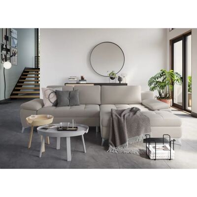 SIT&MORE Latigo Ecksofa - Microfaser, Recamiere rechts, Bettfunktion SIT&MORE Latigo Ecksofa - Microfaser, Recamiere rechts, Bettfunktion