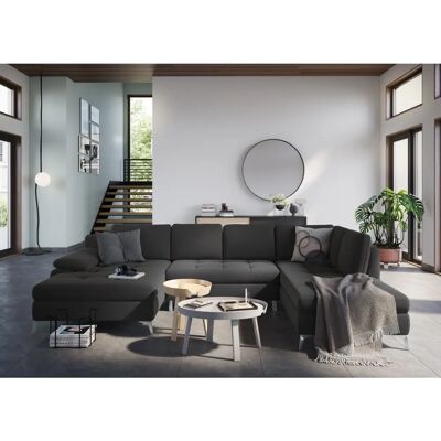 SIT & MORE Latigo U-Form Sofa - Dunkelgrau Ecksofa SIT & MORE Latigo U-Form Sofa - Dunkelgrau Ecksofa