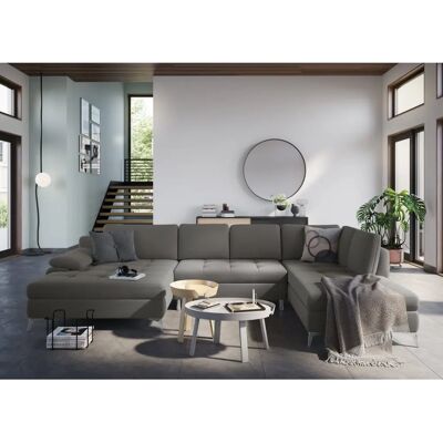 SIT & MORE Latigo U-Form Sofa - U-förmiger Microfaser-Couch SIT & MORE Latigo U-Form Sofa - U-förmiger Microfaser-Couch