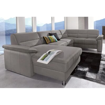 SIT & MORE Top Ascara U-Form Couch - NaturLeder - Recamiere - Bettfunktion SIT & MORE Top Ascara U-Form Couch - NaturLeder - Recamiere - Bettfunktion