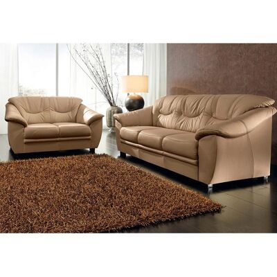 SIT & MORE Top Savona Polstergarnitur - NaturLEDER, Braun, Modernes Design SIT & MORE Top Savona Polstergarnitur - NaturLEDER, Braun, Modernes Design