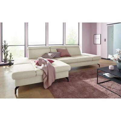 SIT & MORE Brisbane L-Form Sofa - Soft clean - Beige - Serie Brisbane V SIT & MORE Brisbane L-Form Sofa - Soft clean - Beige - Serie Brisbane V