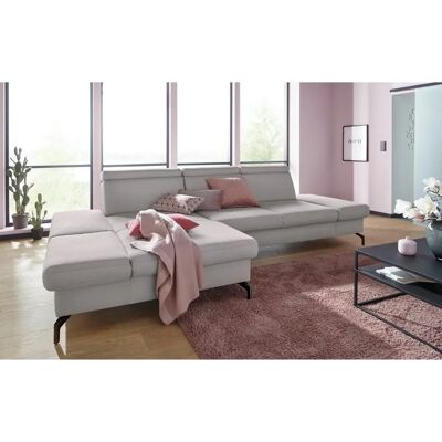 SIT & MORE Brisbane L-Form Sofa - Soft clean - Silber SIT & MORE Brisbane L-Form Sofa - Soft clean - Silber