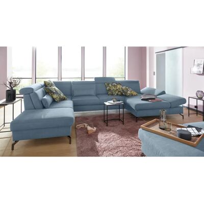 SIT & MORE Brisbane U-Form hellblau Sofa - Wohnlandschaft SIT & MORE Brisbane U-Form hellblau Sofa - Wohnlandschaft