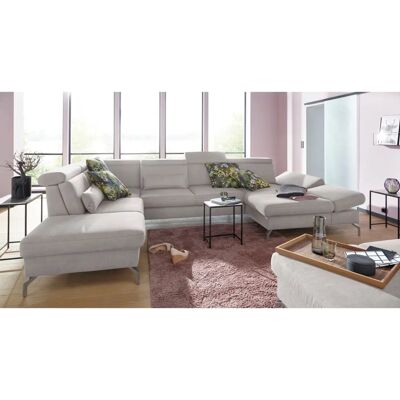 SIT & MORE Brisbane U-Form Silber Sofa - U-Form, 7,5 Sitze SIT & MORE Brisbane U-Form Silber Sofa - U-Form, 7,5 Sitze