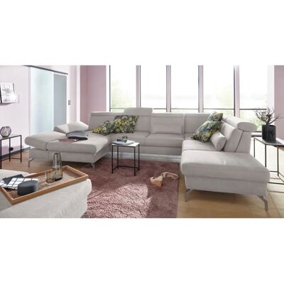 SIT & MORE Brisbane U-Form Sofa - U-förmiger, Silberfüße, 7,5 Sitze - Sofa SIT & MORE Brisbane U-Form Sofa - U-förmiger, Silberfüße, 7,5 Sitze - Sofa