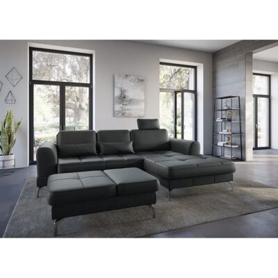 SIT & MORE Bendigo V Sofakissen - 65x25x10 cm - Naturleder - Schwarz SIT & MORE Bendigo V Sofakissen - 65x25x10 cm - Naturleder - Schwarz