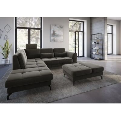 SIT&MORE Bendigo L-Form Samtsofa - 258x84x226 cm SIT&MORE Bendigo L-Form Samtsofa - 258x84x226 cm