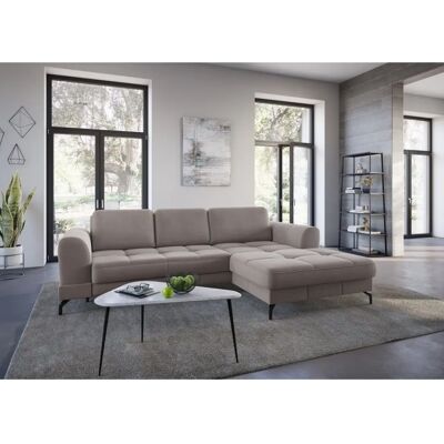 SIT & MORE Bendigo L-Form Samtsofa - Lounge Möbel SIT & MORE Bendigo L-Form Samtsofa - Lounge Möbel