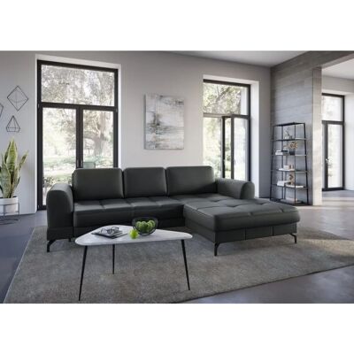 SIT & MORE Bendigo L-Form Sofa - Leder, Recamiere rechts, 284x84x175cm SIT & MORE Bendigo L-Form Sofa - Leder, Recamiere rechts, 284x84x175cm