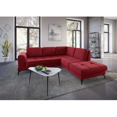 SIT & MORE Bendigo L-Form Samtsofa - Ottomane rechts SIT & MORE Bendigo L-Form Samtsofa - Ottomane rechts