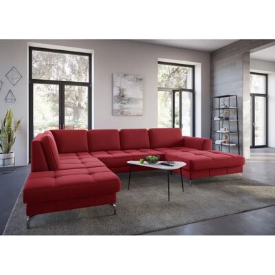 SIT & MORE Bendigo U-Form Sofa - U-Form, Samtoptik, Ottomane links - Sofa SIT & MORE Bendigo U-Form Sofa - U-Form, Samtoptik, Ottomane links - Sofa