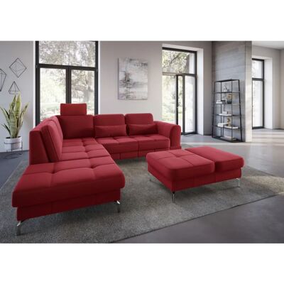 SIT&MORE Bendigo L-Form Samtsofa - Ottomane links SIT&MORE Bendigo L-Form Samtsofa - Ottomane links