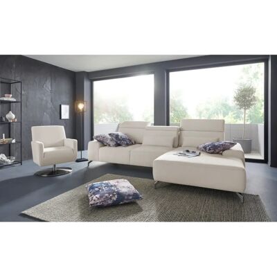 SIT & MORE Gizeh L-Form Sofa - Microfaser Elfenbein SIT & MORE Gizeh L-Form Sofa - Microfaser Elfenbein