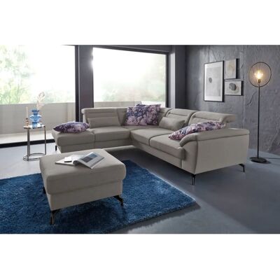 SIT&MORE Percy L-Form Sofa - Feinstruktur, Ottomane links, 270x77x235 cm SIT&MORE Percy L-Form Sofa - Feinstruktur, Ottomane links, 270x77x235 cm