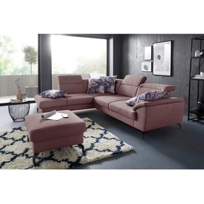 SIT & MORE Percy L-Form Sofa - Luxus-Microfaser Paris, Ottomane links, Kopfteilverstellung SIT & MORE Percy L-Form Sofa - Luxus-Microfaser Paris, Ottomane links, Kopfteilverstellung