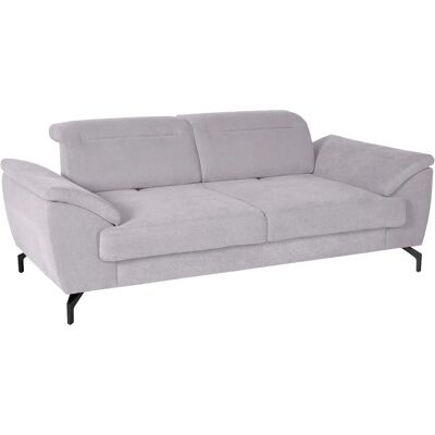 SIT & MORE Percy Sofa - 2,5-Sitzer, Weiß, Microfaser, verstellbarer Kopfteil SIT & MORE Percy Sofa - 2,5-Sitzer, Weiß, Microfaser, verstellbarer Kopfteil