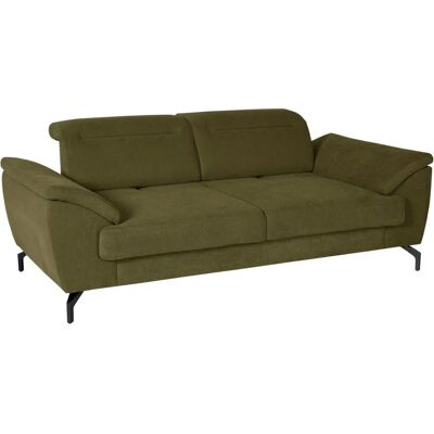 SIT&MORE Percy Grün Mikrofaser 2,5-Sitzer Sofa - Wohnzimmermöbel SIT&MORE Percy Grün Mikrofaser 2,5-Sitzer Sofa - Wohnzimmermöbel