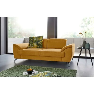 SIT&MORE Percy 2-Sitzer Sofa - Microfaser, gelb, 197x77x112cm SIT&MORE Percy 2-Sitzer Sofa - Microfaser, gelb, 197x77x112cm