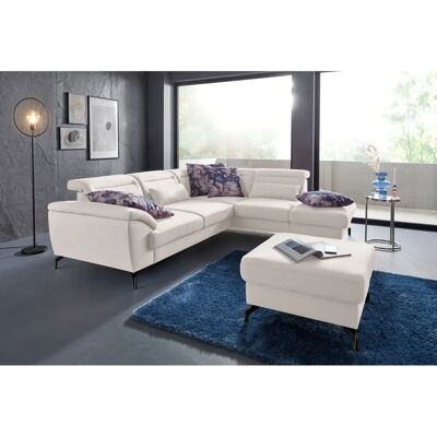 SIT & MORE Percy Beigener Leinenhocker - Hocker SIT & MORE Percy Beigener Leinenhocker - Hocker