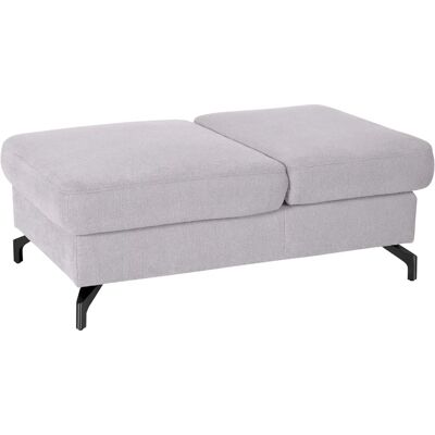 SIT & MORE Percy Weiß (Silber) Microfaser Hocker - Hocker SIT & MORE Percy Weiß (Silber) Microfaser Hocker - Hocker