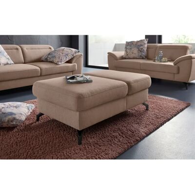 SIT & MORE Percy Hocker - 114x43x71cm, Beige, Metallbeine, Handgefertigt SIT & MORE Percy Hocker - 114x43x71cm, Beige, Metallbeine, Handgefertigt
