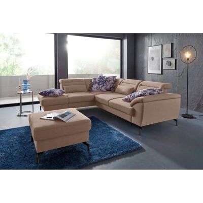 SIT&MORE Percy L-Form Sofa - Gepolstert, 5,5 Sitze, beige SIT&MORE Percy L-Form Sofa - Gepolstert, 5,5 Sitze, beige