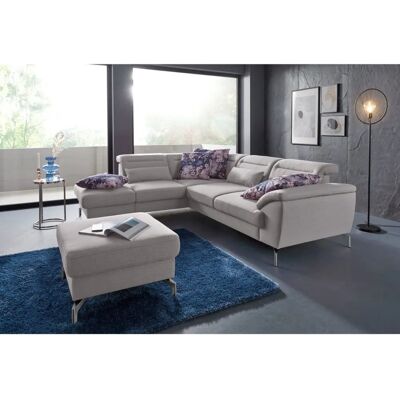 SIT & MORE Percy L-Form Sofa - Grau, 270cm x 80cm x 235cm SIT & MORE Percy L-Form Sofa - Grau, 270cm x 80cm x 235cm