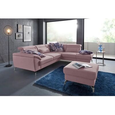 SIT & MORE Percy L-Form Sofa - Bezug Feinstruktur, Ottomane rechts, Kopfteil, 270x235cm SIT & MORE Percy L-Form Sofa - Bezug Feinstruktur, Ottomane rechts, Kopfteil, 270x235cm