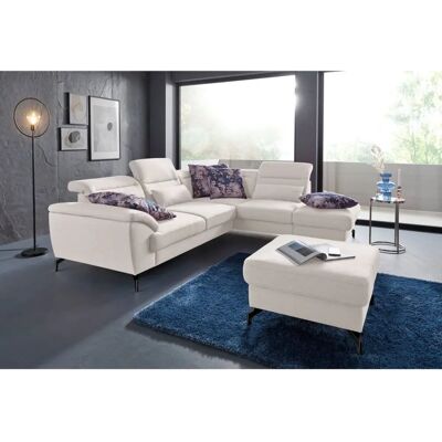 SIT & MORE Percy L-Form Beiges Leinensofa - Sofa SIT & MORE Percy L-Form Beiges Leinensofa - Sofa