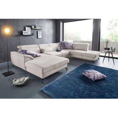 SIT & MORE Percy U-Form Sofa - Beiger Leinen, Linke Recamiere - Sofa U-Shape SIT & MORE Percy U-Form Sofa - Beiger Leinen, Linke Recamiere - Sofa U-Shape
