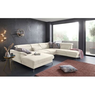 SIT & MORE Percy U-Form Wohnlandschaft - Microfaser, Recamiere links, Beige SIT & MORE Percy U-Form Wohnlandschaft - Microfaser, Recamiere links, Beige