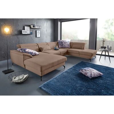 SIT & MORE Percy U-Form Sofa-Set - U-Design, Feinstruktur, Kopfstütze SIT & MORE Percy U-Form Sofa-Set - U-Design, Feinstruktur, Kopfstütze