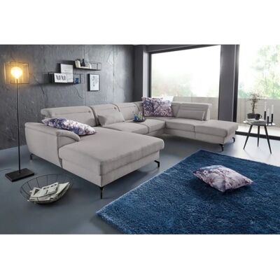 SIT&MORE Percy U-Form Couch - U-Form, Gepolsterte Rückenlehne SIT&MORE Percy U-Form Couch - U-Form, Gepolsterte Rückenlehne
