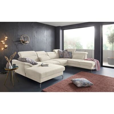 SIT&MORE Percy U-Form Sofa - U-Form Microfaser Couch SIT&MORE Percy U-Form Sofa - U-Form Microfaser Couch