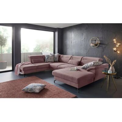 SIT & MORE Percy U-Form Sofa - U-Form Microfaser Couch SIT & MORE Percy U-Form Sofa - U-Form Microfaser Couch